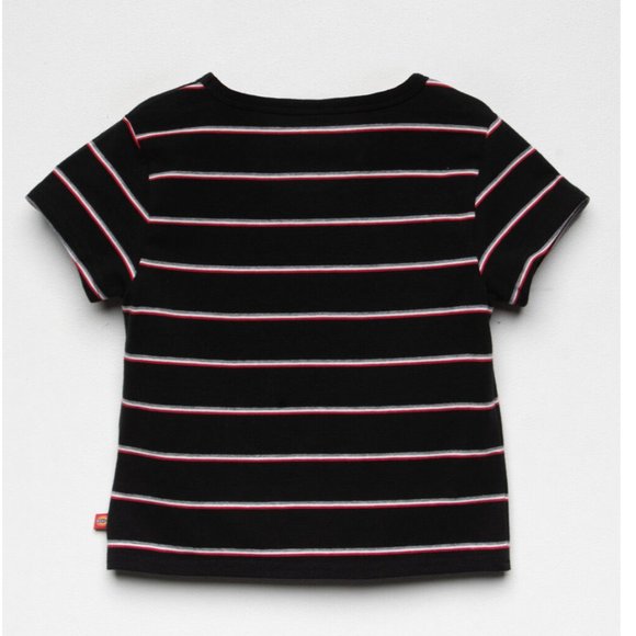 Girls Dickies stripe crop baby tee | Size L - Picture 4 of 7
